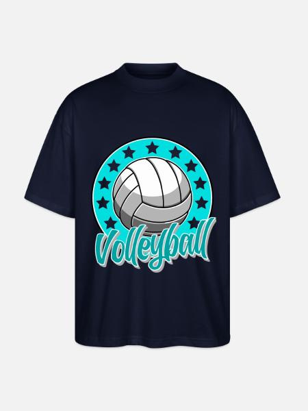Volleyball - Stanley/Stella Oversized Unisex Organic T-shirt Blaster 2.0 - navy