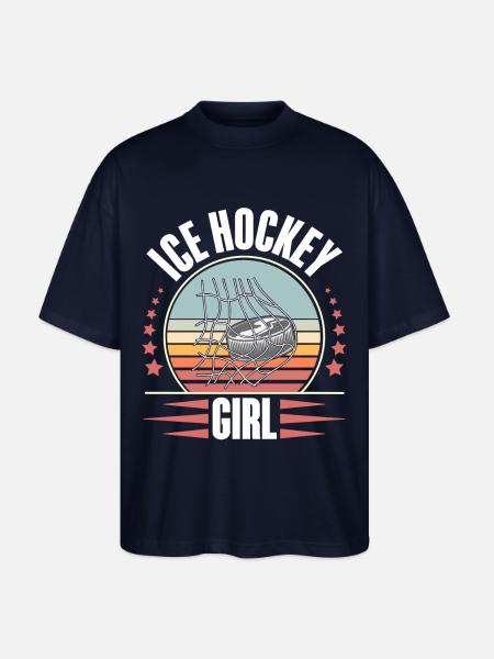 Eishockey Ice Hockey - Stanley/Stella Oversized Unisex Organic T-shirt Blaster 2.0 - navy