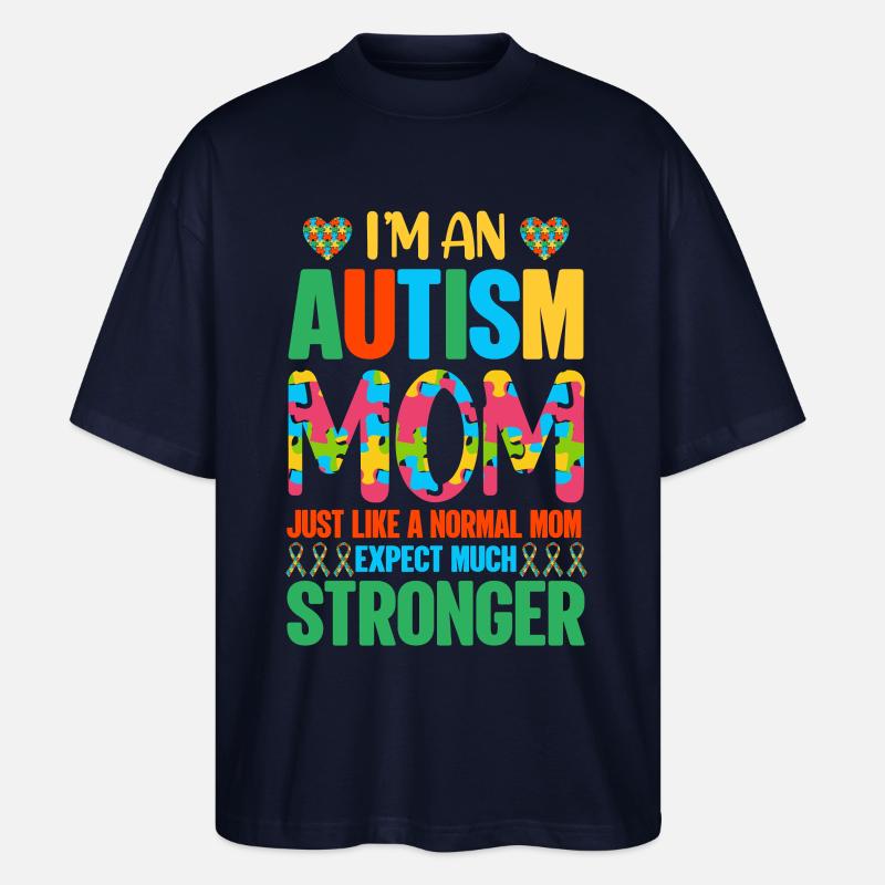 Autismus Autist - Stanley/Stella Oversized Unisex Bio T-Shirt Blaster 2.0 - Navy