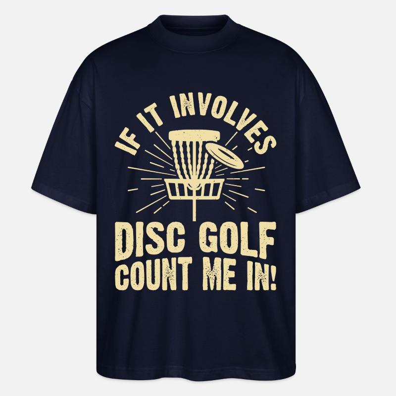 Discgolf Disc Golf - Stanley/Stella Oversized Unisex Organic T-shirt Blaster 2.0 - navy
