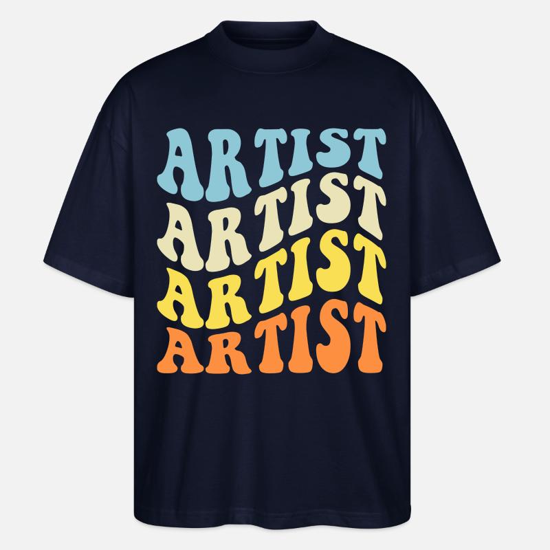 Künstler - Stanley/Stella Oversized Unisex Bio T-Shirt Blaster 2.0 - Navy