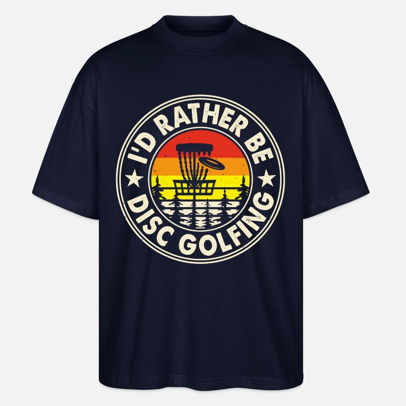 Discgolf Disc Golf - Stanley/Stella Oversized Unisex Organic T-shirt Blaster 2.0 - navy