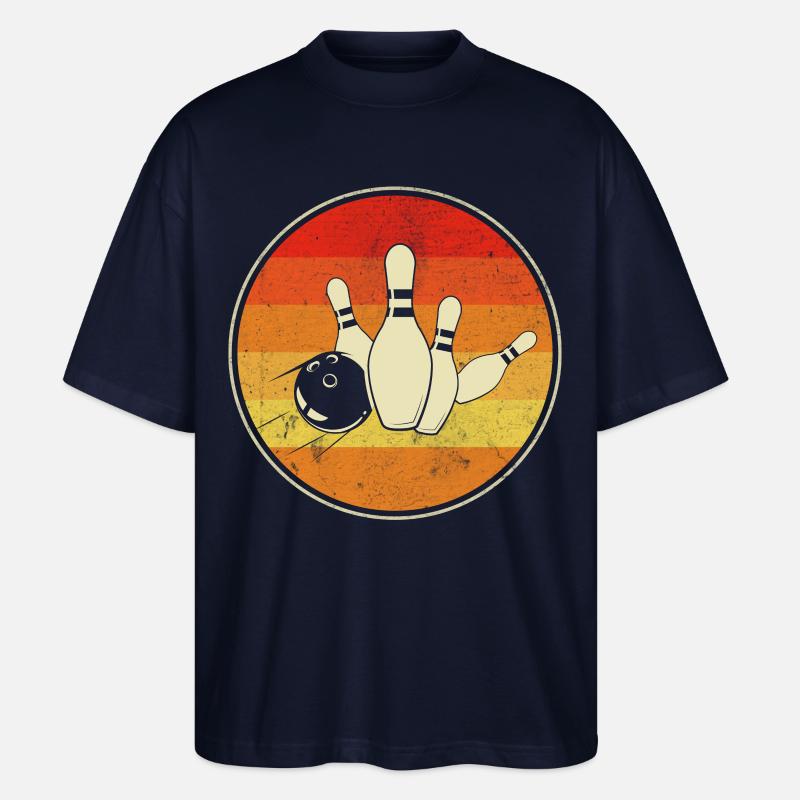 Bowling - Stanley/Stella Oversized Unisex Organic T-shirt Blaster 2.0 - navy