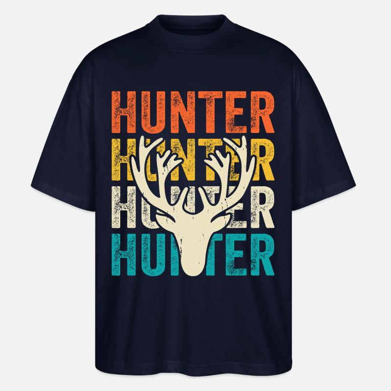 Chasseurs de chasse - T-shirt bio Blaster 2.0 coupe oversize Stanley/Stella Unisexe - marine