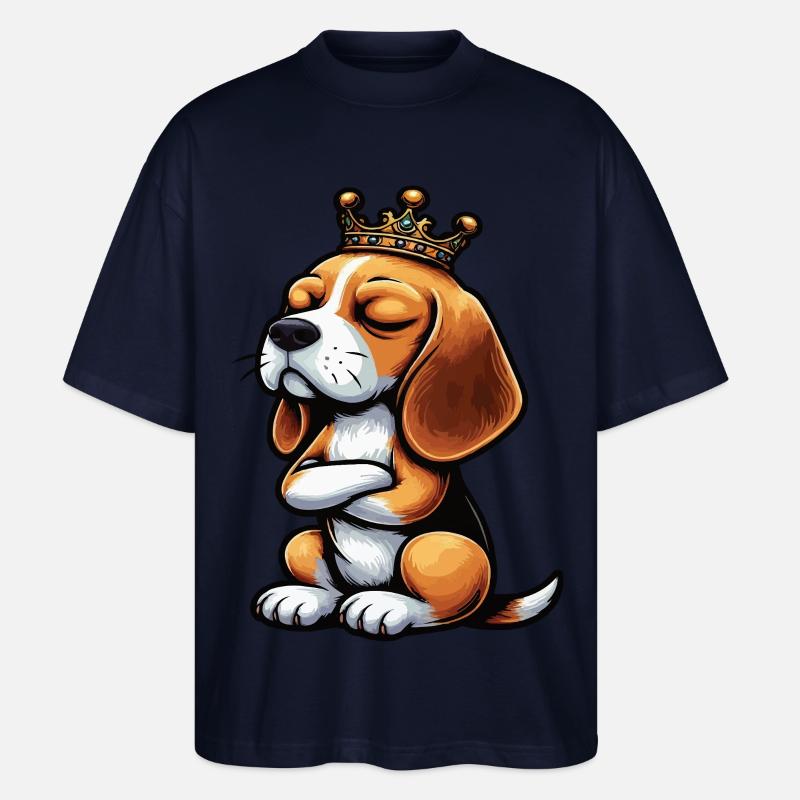 Beagle Beaglebesitzer Beaglehalter beaglehund - Stanley/Stella Oversized Unisex Bio T-Shirt Blaster 2.0 - Navy