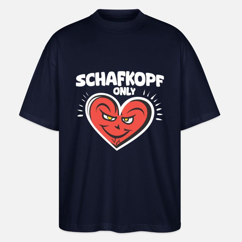 Schafkopf Only - Stanley/Stella Oversized Unisex Bio T-Shirt Blaster 2.0 - Navy