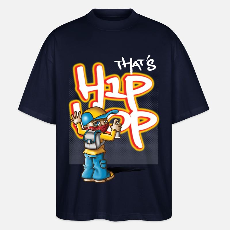 Das ist Hip-Hop - Stanley/Stella Oversized Unisex Bio T-Shirt Blaster 2.0 - Navy