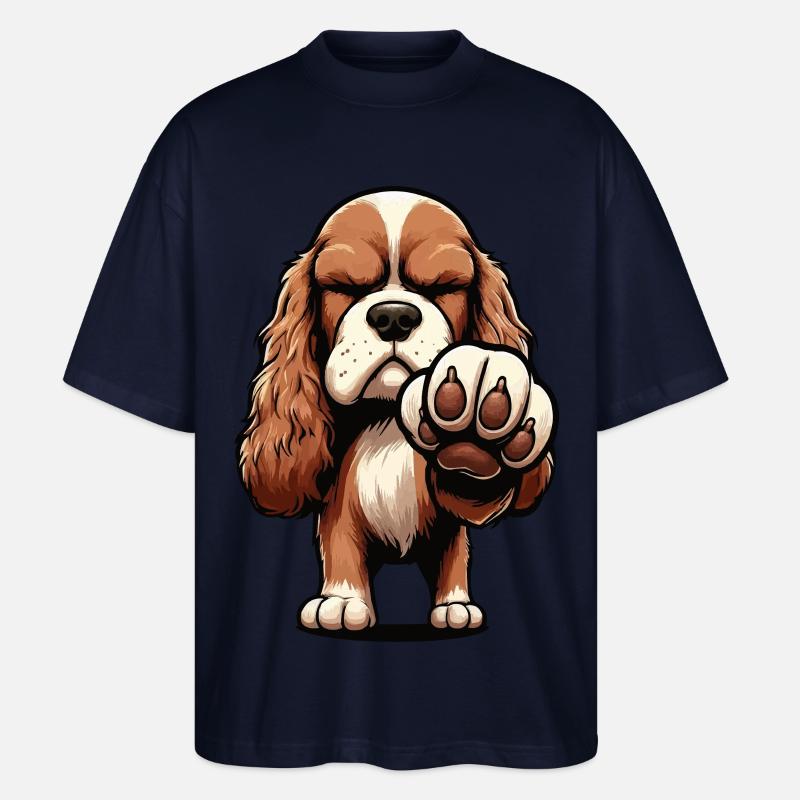 Cocker Spaniel Cockerhund Cocker Spaniel Besitzer - Stanley/Stella Oversized Unisex Bio T-Shirt Blaster 2.0 - Navy