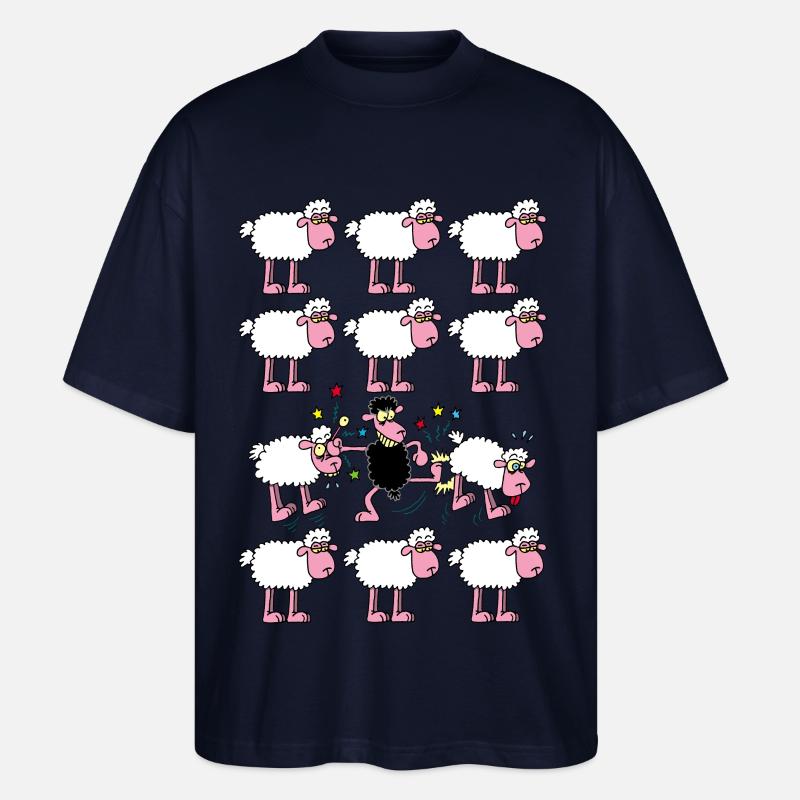 Schwarzes Schaf - Stanley/Stella Oversized Unisex Bio T-Shirt Blaster 2.0 - Navy