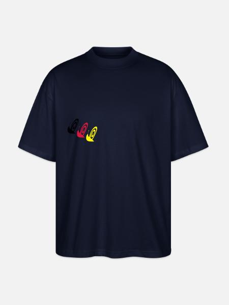 Snail - Stanley/Stella Oversized Unisex Organic T-shirt Blaster 2.0 - navy
