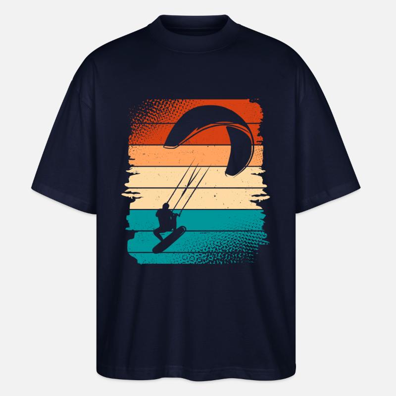 Kitesurfer Kitesurf Kitesurf - T-shirt bio Blaster 2.0 coupe oversize Stanley/Stella Unisexe - marine