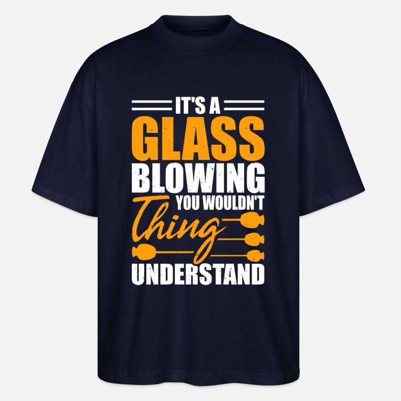 Glasbläser - Stanley/Stella Oversized Unisex Bio T-Shirt Blaster 2.0 - Navy