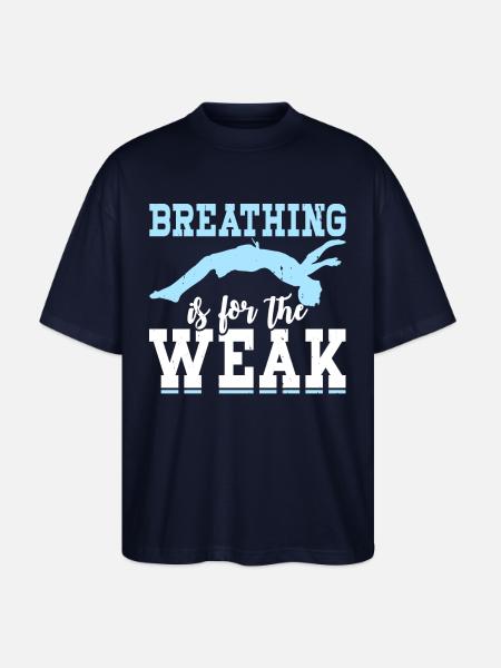 Swimming Float - Stanley/Stella Oversized Unisex Organic T-shirt Blaster 2.0 - navy