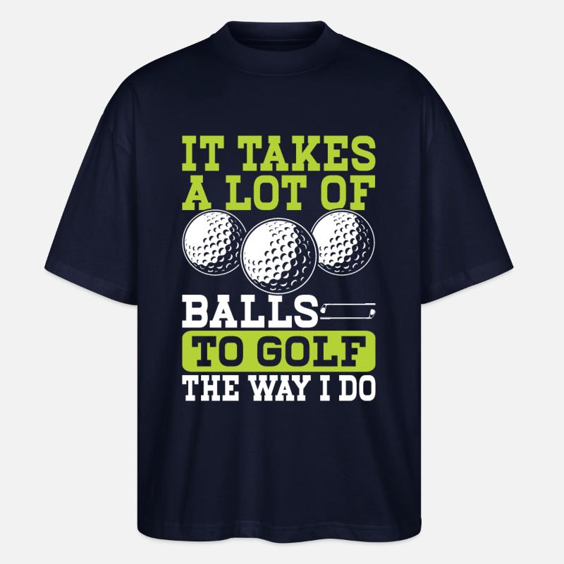 Golf Golfer - Stanley/Stella Oversized Unisex Bio T-Shirt Blaster 2.0 - Navy