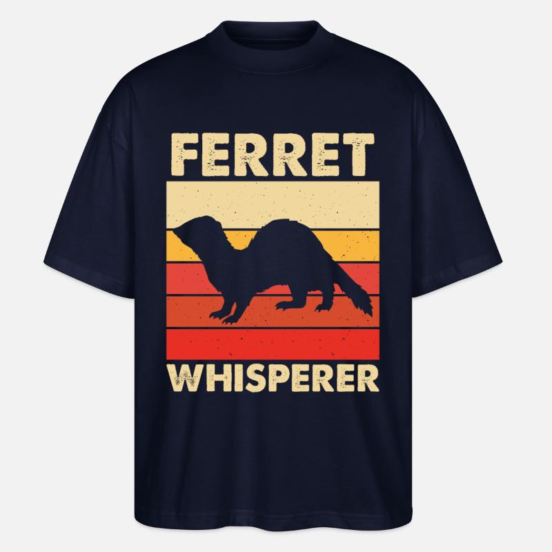 Frettchen - Stanley/Stella Oversized Unisex Bio T-Shirt Blaster 2.0 - Navy