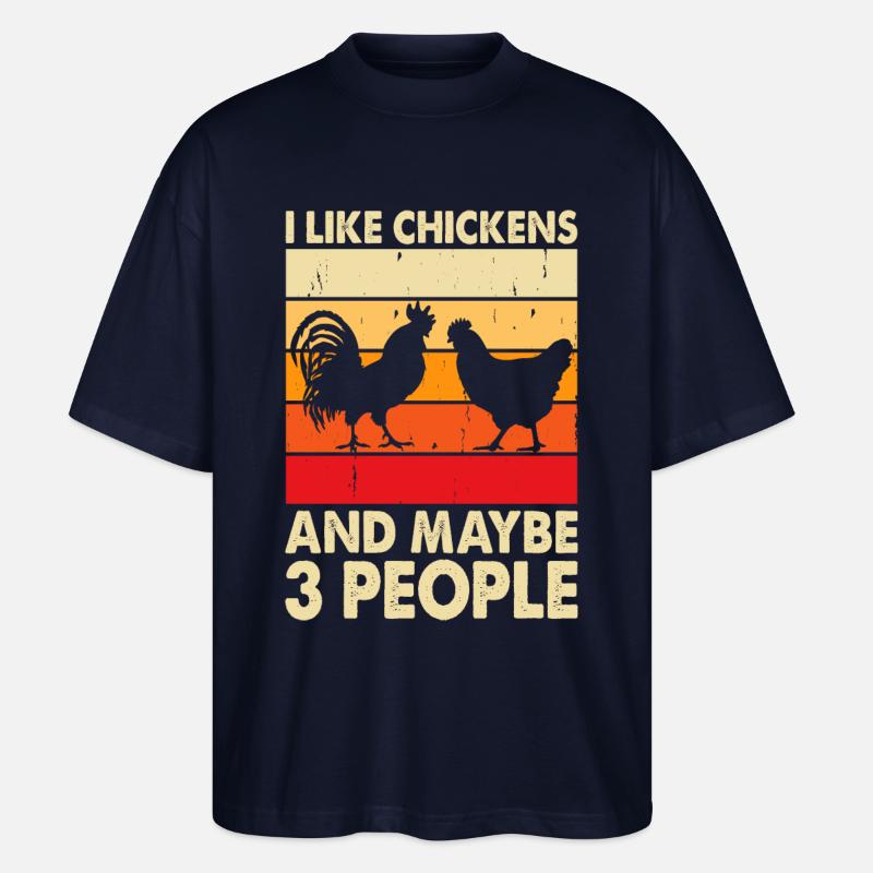 Poulets Poulet - T-shirt bio Blaster 2.0 coupe oversize Stanley/Stella Unisexe - marine