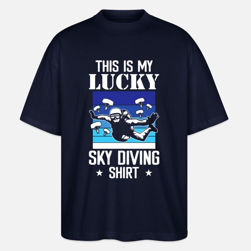 Parachutisme en parachute - T-shirt bio Blaster 2.0 coupe oversize Stanley/Stella Unisexe - marine