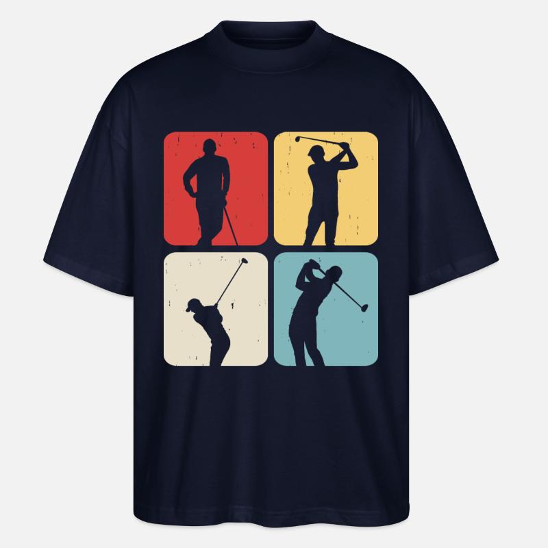 Golf Golfer - Stanley/Stella Oversized Unisex Bio T-Shirt Blaster 2.0 - Navy