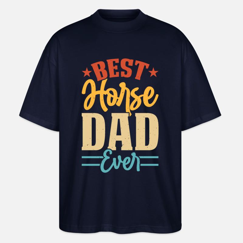 Papa Chevaux - T-shirt bio Blaster 2.0 coupe oversize Stanley/Stella Unisexe - marine