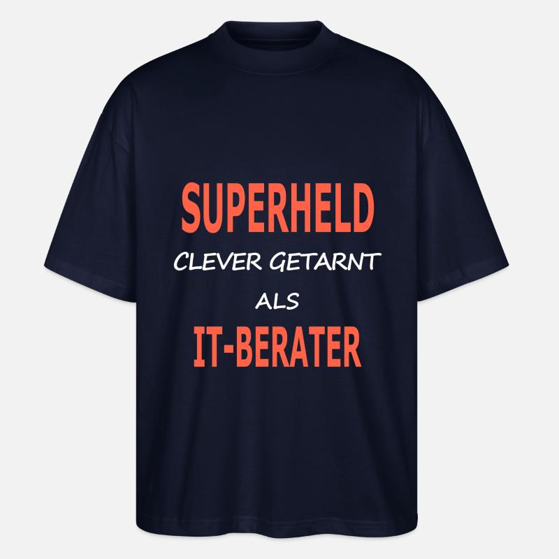 itberater_superheld - Stanley/Stella Oversized Unisex Bio T-Shirt Blaster 2.0 - Navy