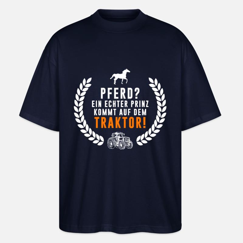 EIN ECHTER PRINZ... - Stanley/Stella Oversized Unisex Bio T-Shirt Blaster 2.0 - Navy