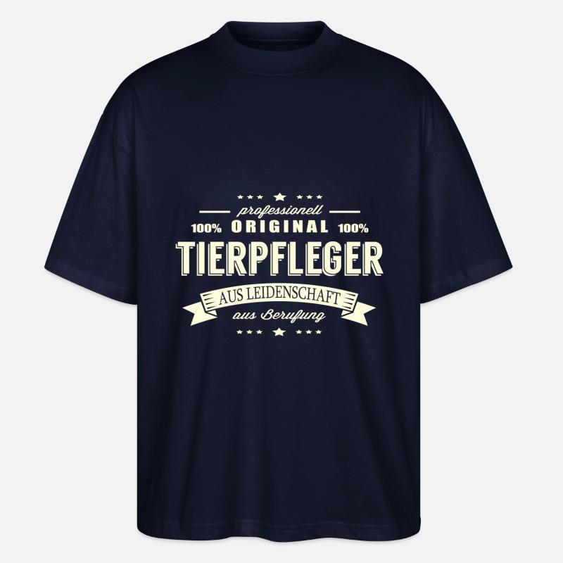 Tierpfleger aus Leidenschaft - Stanley/Stella Oversized Unisex Bio T-Shirt Blaster 2.0 - Navy