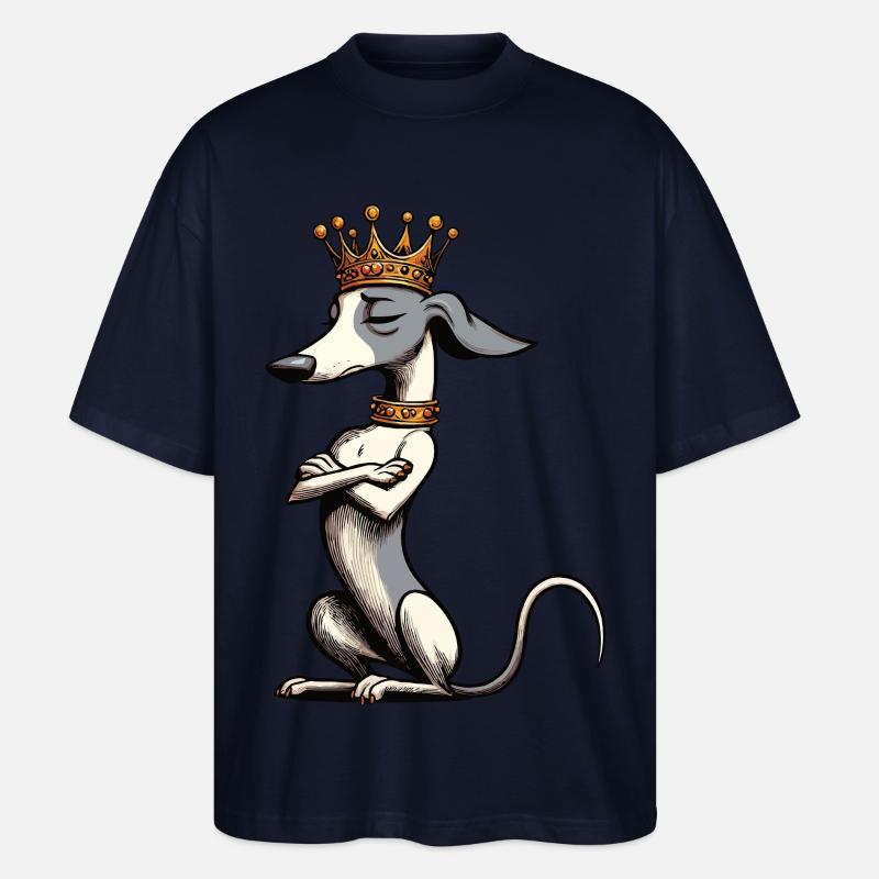 Whippet Windhund Whippets Windhundbesitzer - Stanley/Stella Oversized Unisex Bio T-Shirt Blaster 2.0 - Navy