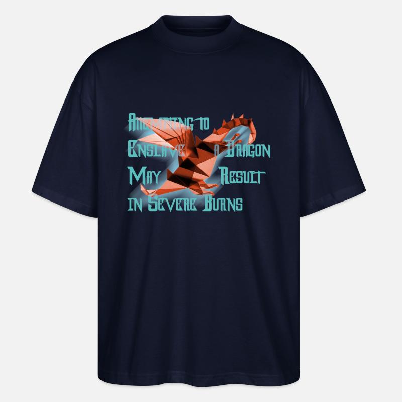 Freundlicher Drache - Stanley/Stella Oversized Unisex Bio T-Shirt Blaster 2.0 - Navy