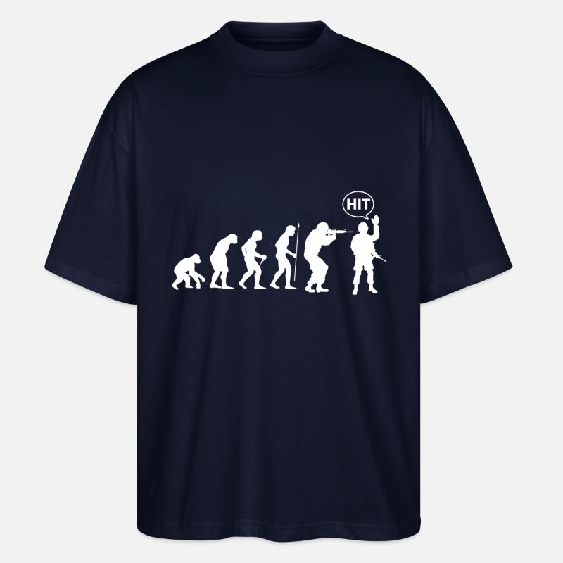 Airsoft Evolution - Stanley/Stella Oversized Unisex Organic T-shirt Blaster 2.0 - navy