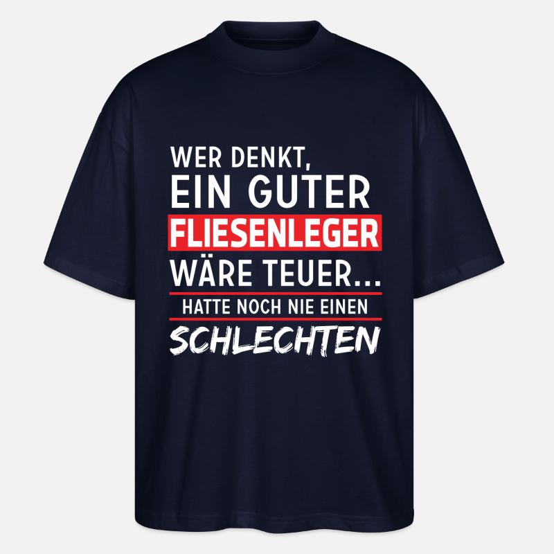 fliesenleger - Stanley/Stella Oversized Unisex Bio T-Shirt Blaster 2.0 - Navy