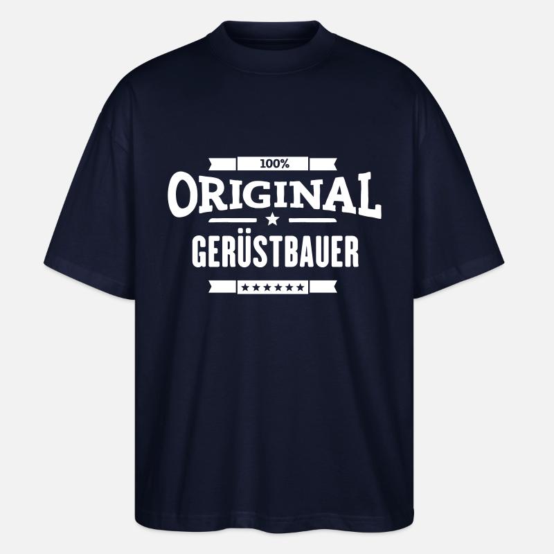 100% Gerüstbauer - Stanley/Stella Oversized Unisex Bio T-Shirt Blaster 2.0 - Navy