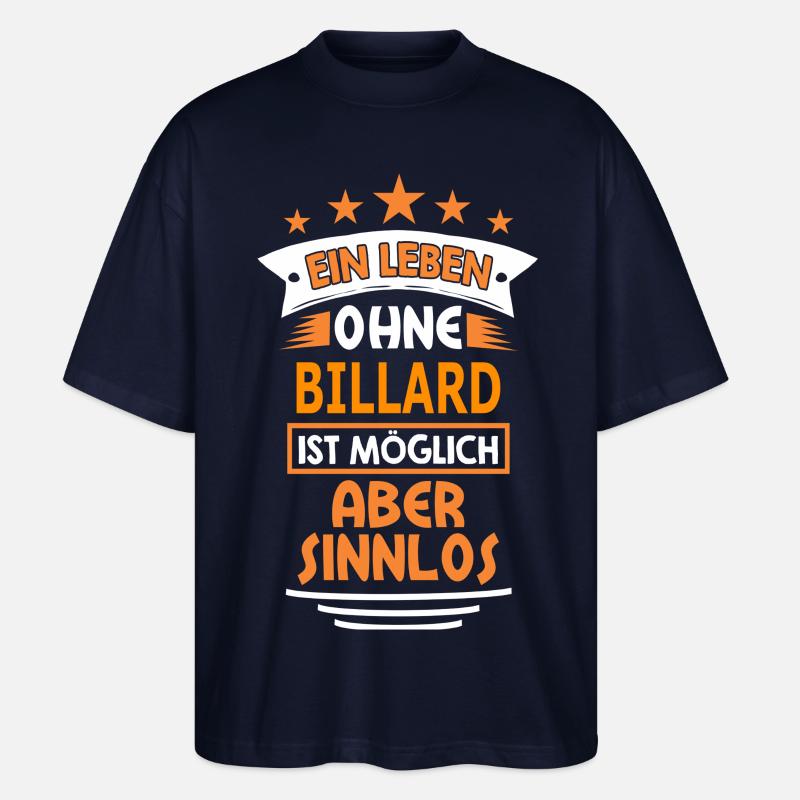 billard - Stanley/Stella Oversized Unisex Bio T-Shirt Blaster 2.0 - Navy