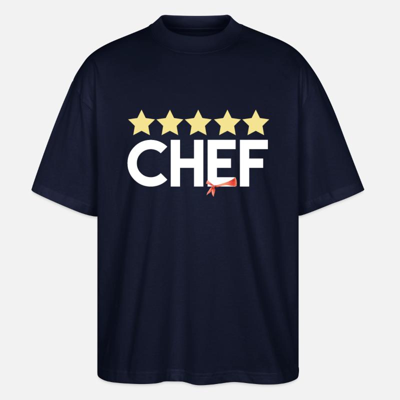 Cadeau de chef étoilé - T-shirt bio Blaster 2.0 coupe oversize Stanley/Stella Unisexe - marine