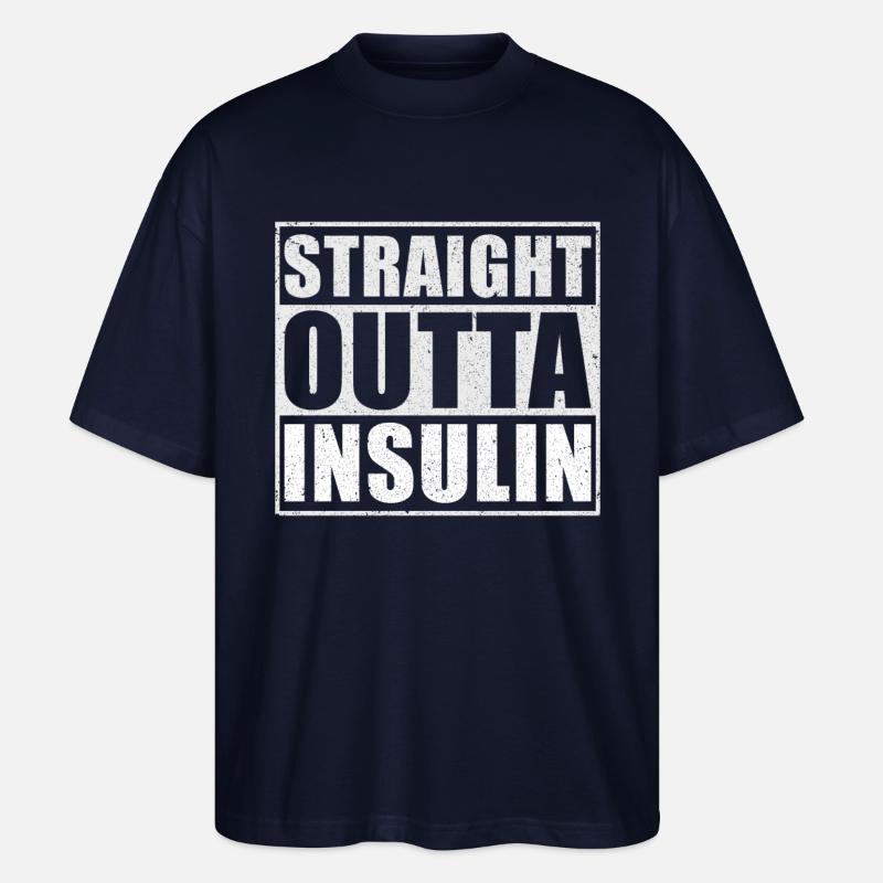 Insulin - Stanley/Stella Oversized Unisex Bio T-Shirt Blaster 2.0 - Navy