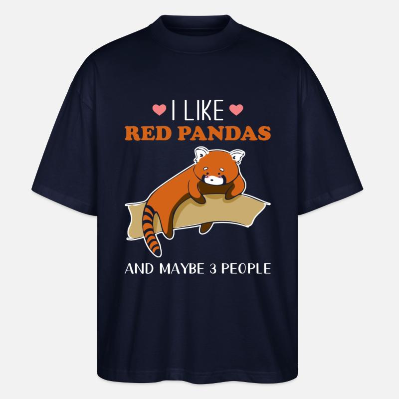Roter Panda - Stanley/Stella Oversized Unisex Bio T-Shirt Blaster 2.0 - Navy