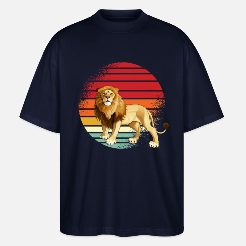 Löwe Retro - Stanley/Stella Oversized Unisex Bio T-Shirt Blaster 2.0 - Navy