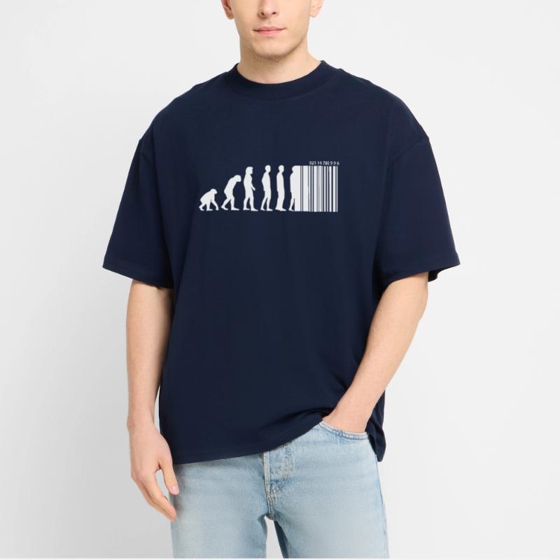 DARWIN - EVOLUTION SOCIETE - CODE BARRE T-shirt bio Blaster 2.0 coupe oversize Stanley/Stella Unisexe