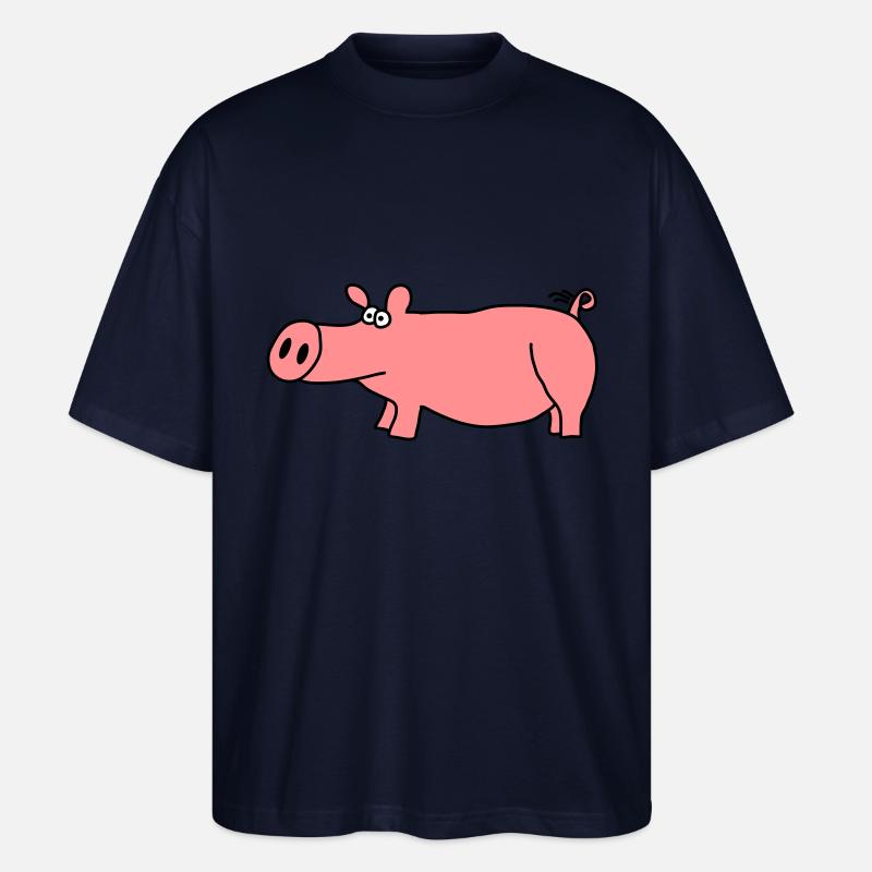 Schwein - Stanley/Stella Oversized Unisex Bio T-Shirt Blaster 2.0 - Navy