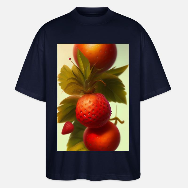 Erdbeere - Stanley/Stella Oversized Unisex Bio T-Shirt Blaster 2.0 - Navy