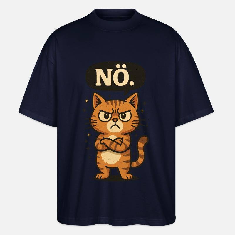 Non - le chat dit non - T-shirt bio Blaster 2.0 coupe oversize Stanley/Stella Unisexe - marine