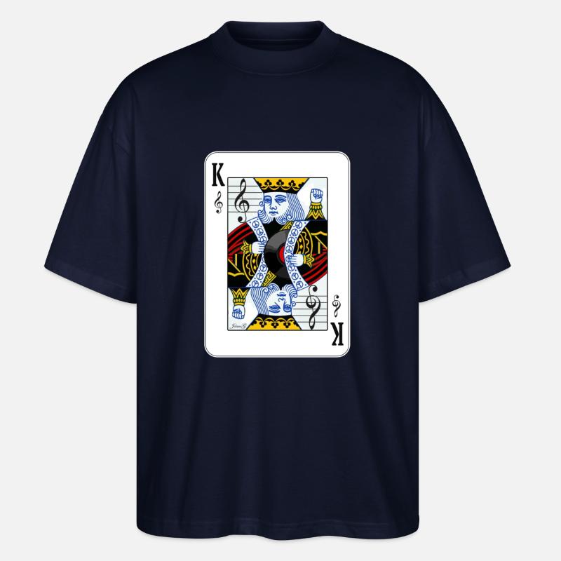 KING OF MUSIC pullover - Stanley/Stella Oversized Unisex Bio T-Shirt Blaster 2.0 - Navy