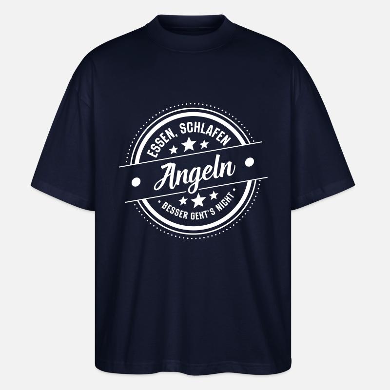 Angeln - Stanley/Stella Oversized Unisex Bio T-Shirt Blaster 2.0 - Navy