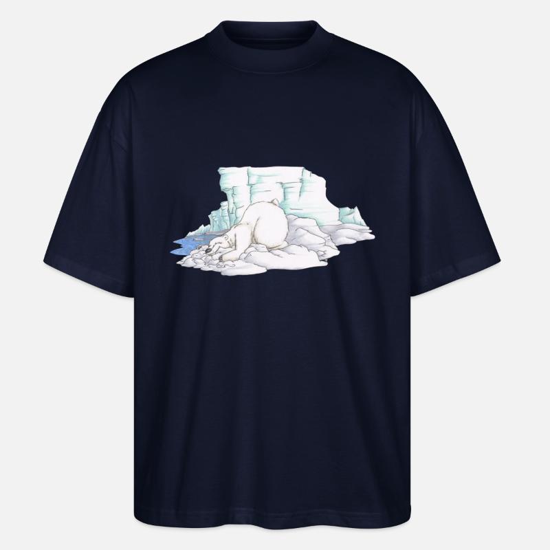 Eisbär - Stanley/Stella Oversized Unisex Bio T-Shirt Blaster 2.0 - Navy