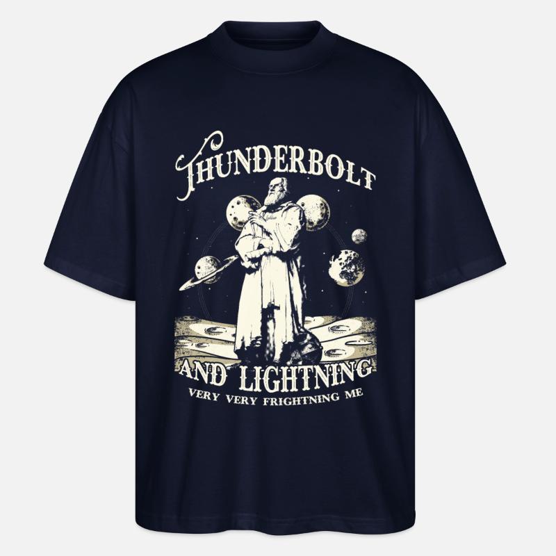 Thunderbolt and Lightning - Stanley/Stella Oversized Unisex Bio T-Shirt Blaster 2.0 - Navy