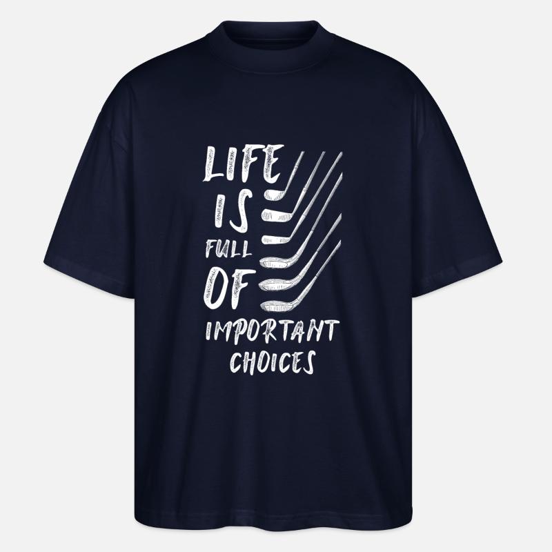 Cadeau de golf - T-shirt bio Blaster 2.0 coupe oversize Stanley/Stella Unisexe - marine