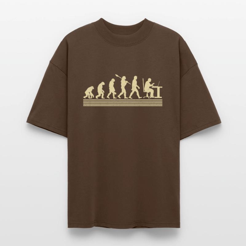 Evolution Of The Computer Programmer Stanley/Stella Oversized Unisex Organic T-shirt Blaster 2.0