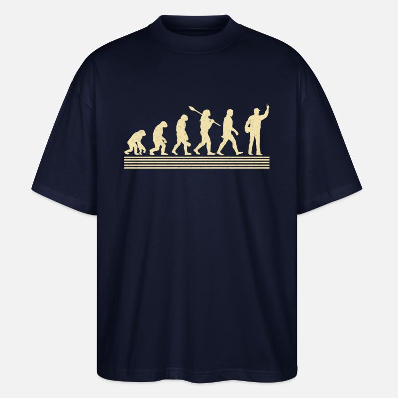 Trainer evolution - Stanley/Stella Oversized Unisex Organic T-shirt Blaster 2.0 - navy