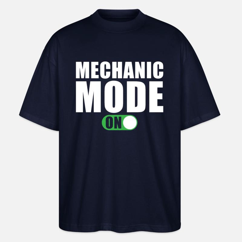 Mode mécanique activé - T-shirt bio Blaster 2.0 coupe oversize Stanley/Stella Unisexe - marine