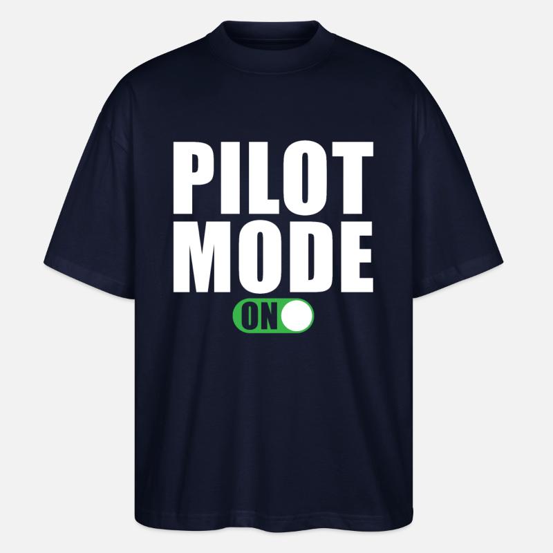 Pilot Modus Ein - Stanley/Stella Oversized Unisex Bio T-Shirt Blaster 2.0 - Navy