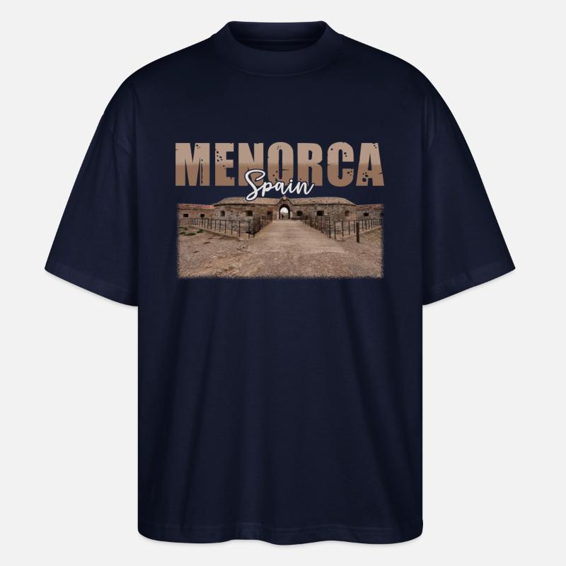 Menorca Spanien Souvenir - Stanley/Stella Oversized Unisex Bio T-Shirt Blaster 2.0 - Navy